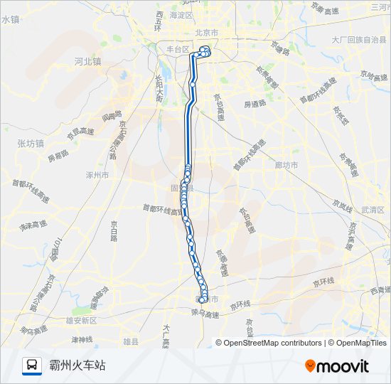 943快 bus Line Map