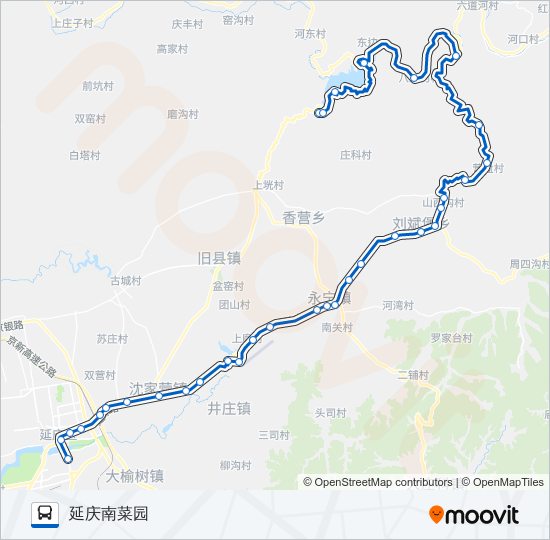 公交Y13支路的线路图