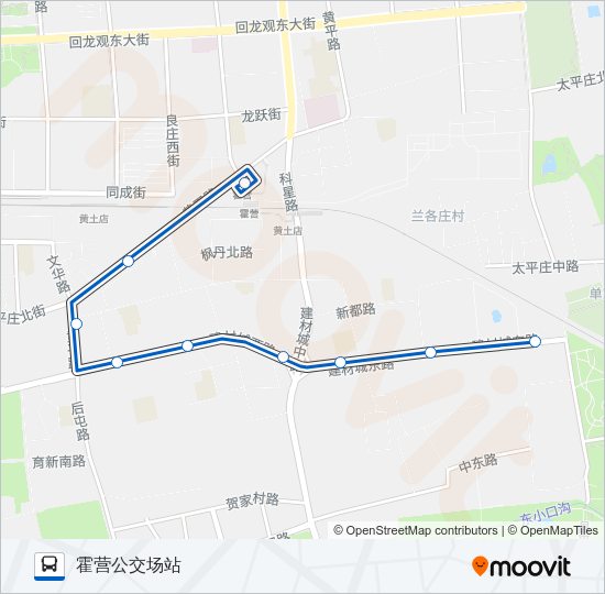 公交专104路的线路图