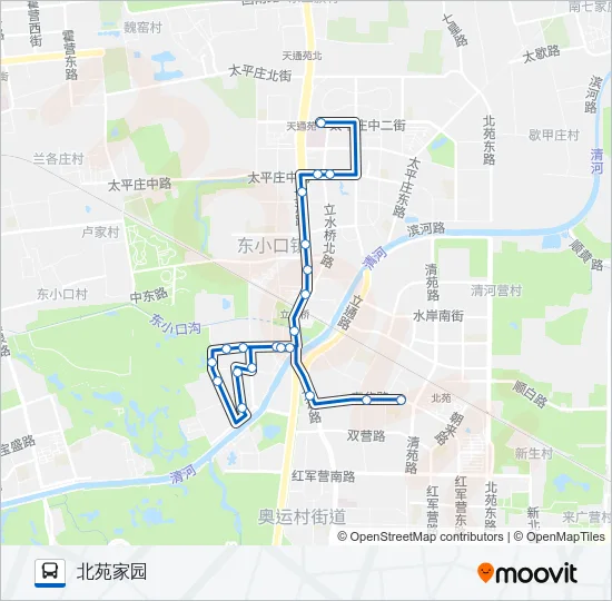 专107 Bus Line Map