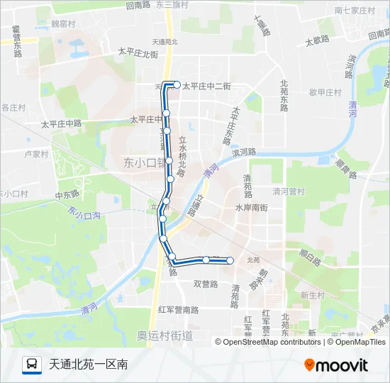 专107 Bus Line Map