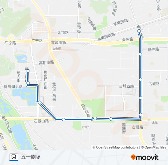 公交专108路的线路图