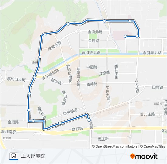 公交专109路的线路图