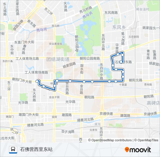 公交专111路的线路图