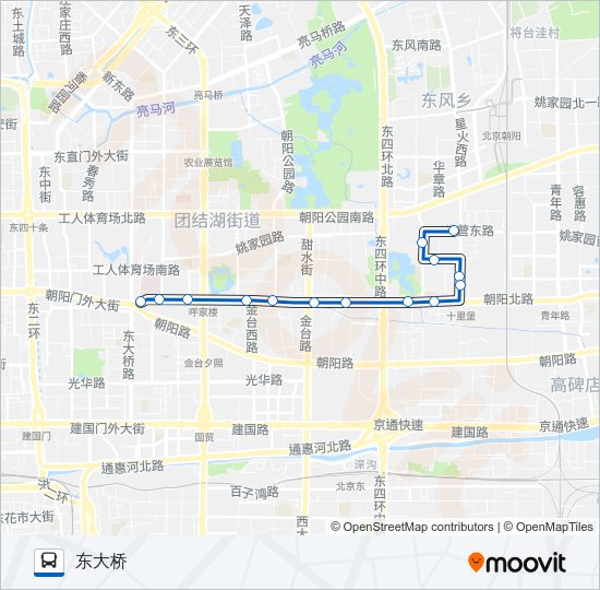 公交专111路的线路图