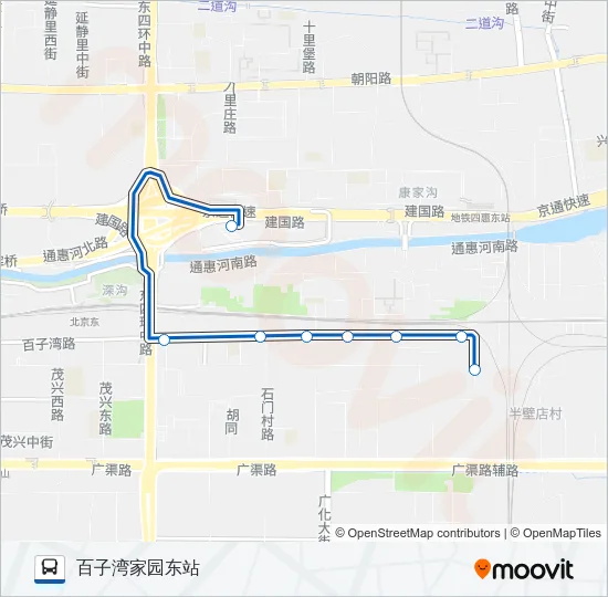 专113 Bus Line Map