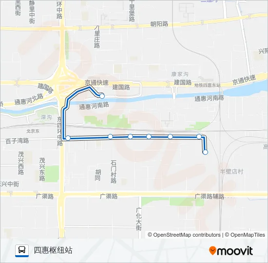 专113 Bus Line Map