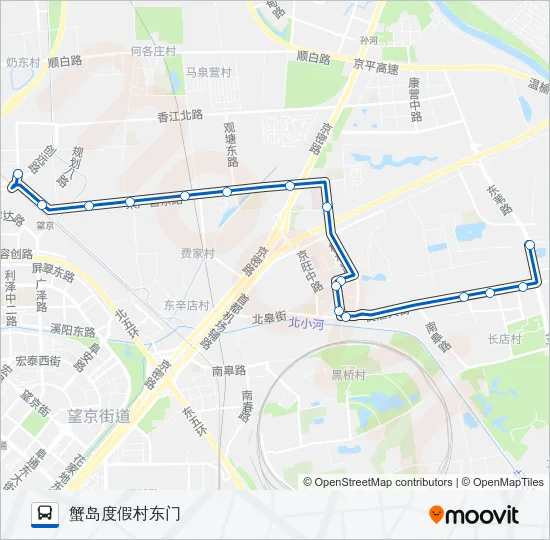 专122 Bus Line Map