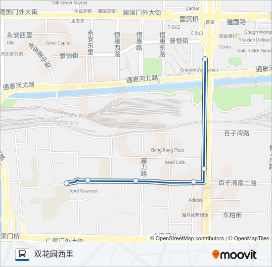 专164 bus Line Map