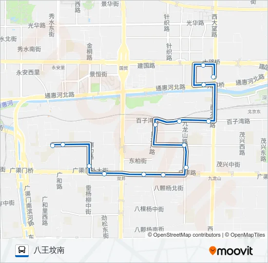 专165 Bus Line Map