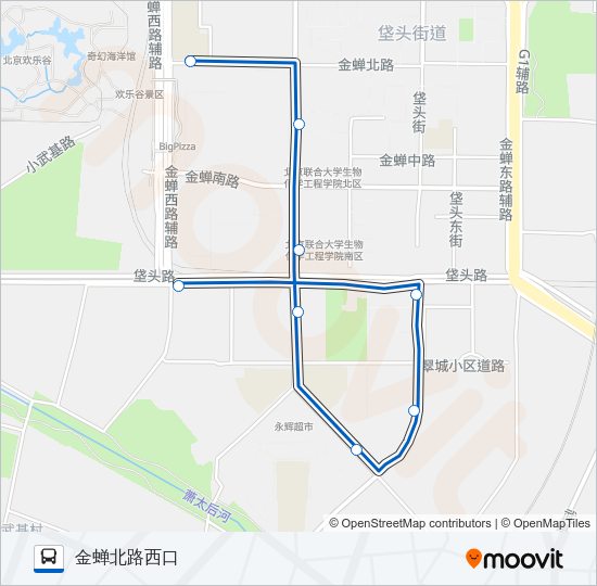 公交专166路的线路图