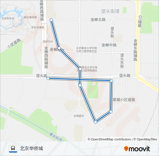 专166 Bus Line Map