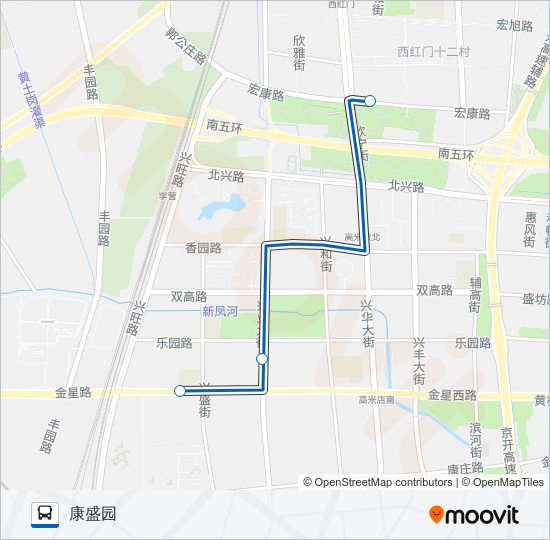 临102 bus Line Map