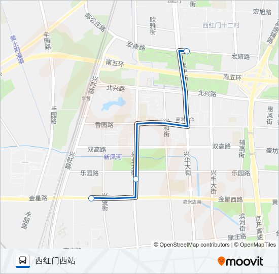 公交临102路的线路图