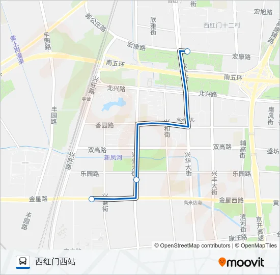临102 Bus Line Map
