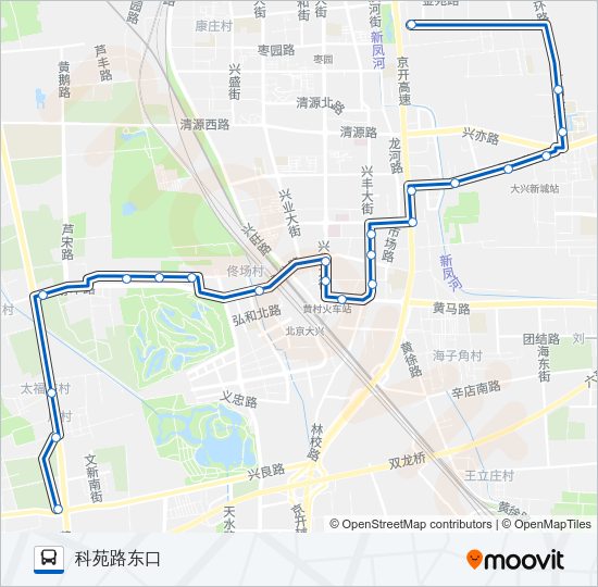 公交兴25支路的线路图