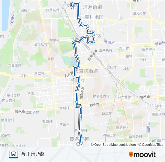 公交兴30支路的线路图
