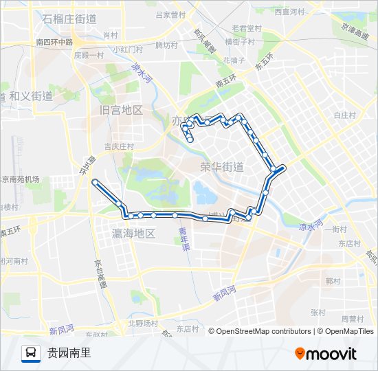 公交大兴专3路的线路图