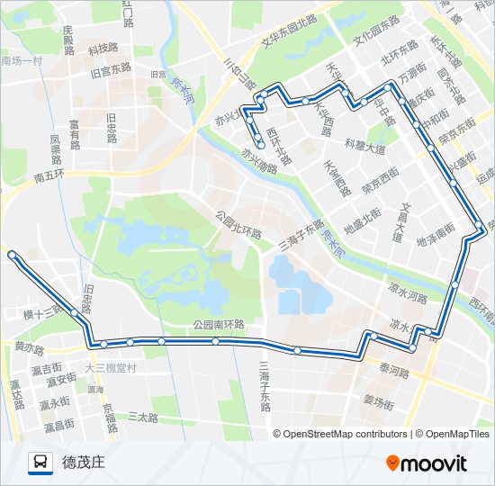 大兴专3 bus Line Map