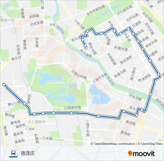 大兴专3 Bus Line Map