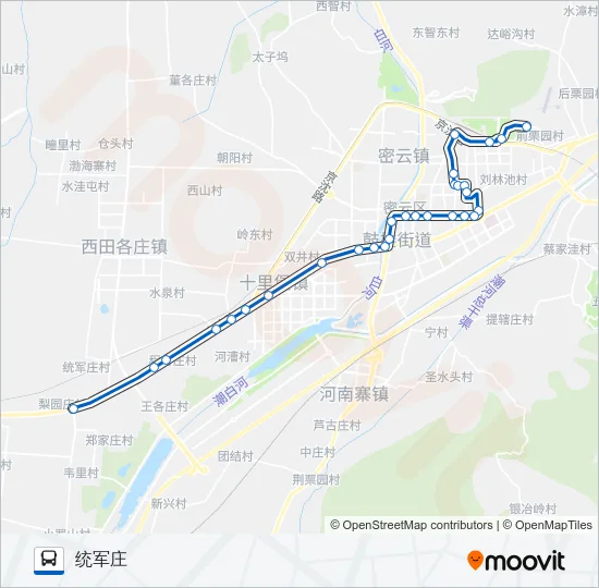 公交密6支路的线路图