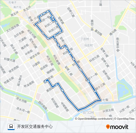 开发区2 bus Line Map