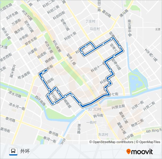 开发区4 Bus Line Map