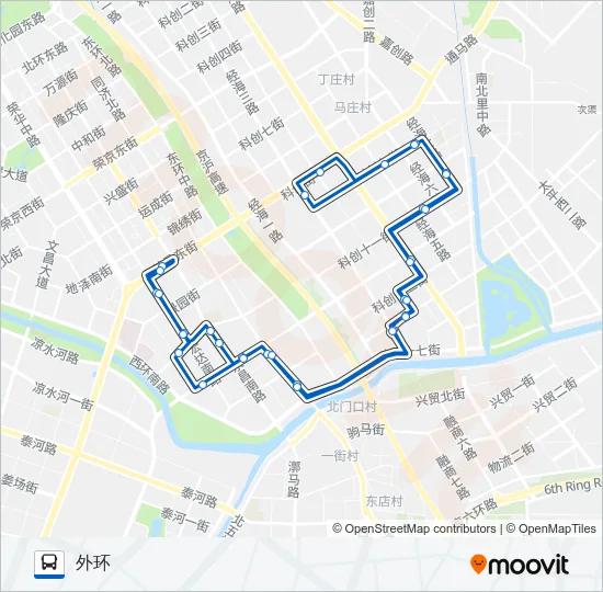 开发区4 Bus Line Map