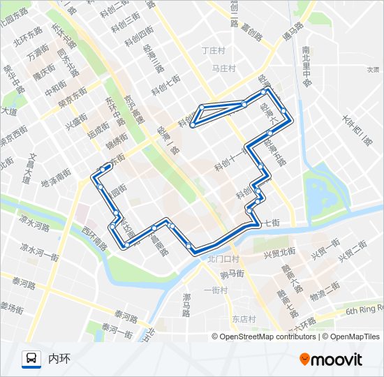 公交开发区4路的线路图