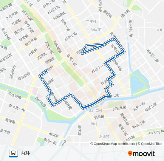 公交开发区4路的线路图