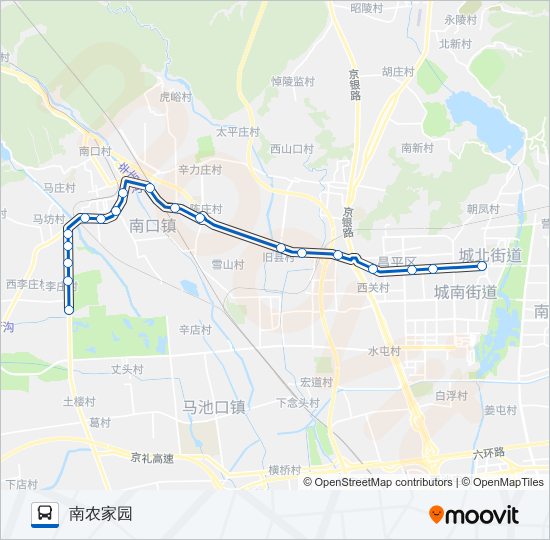 357区间 bus Line Map