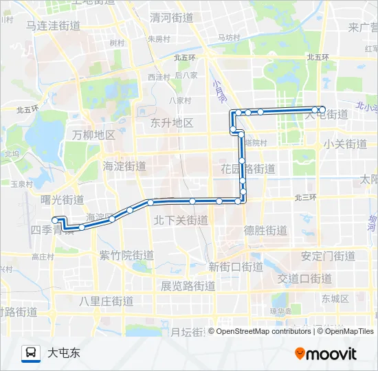 425快车 Bus Line Map