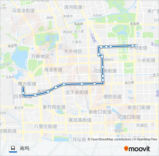 425快车 Bus Line Map