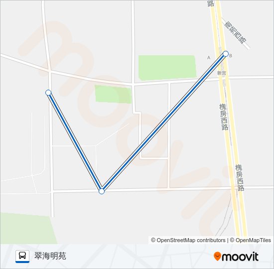 公交529临路的线路图