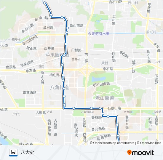 598区间 bus Line Map