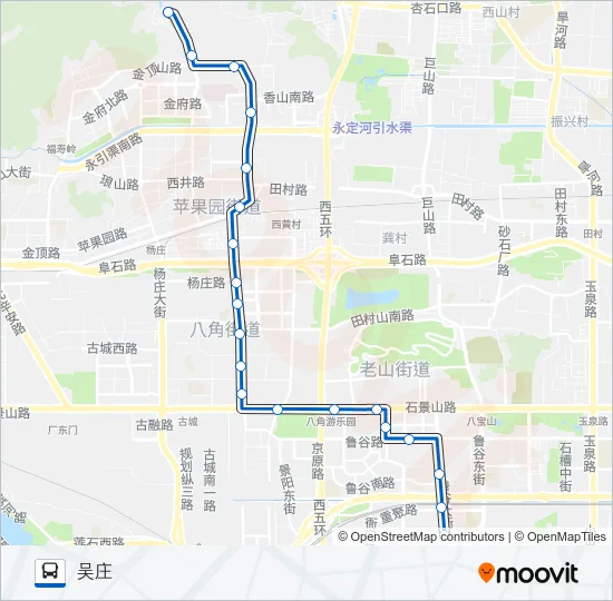 598区间 Bus Line Map
