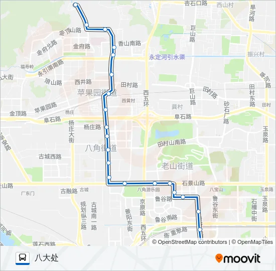 598区间 Bus Line Map