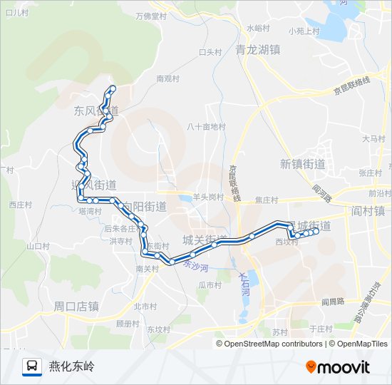 公交831区间路的线路图
