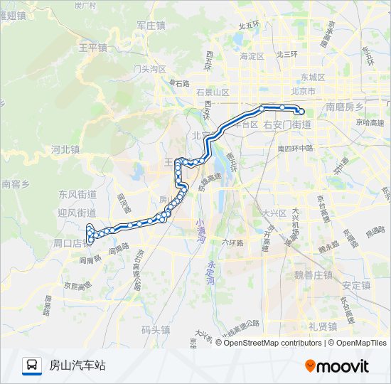 836区间 bus Line Map