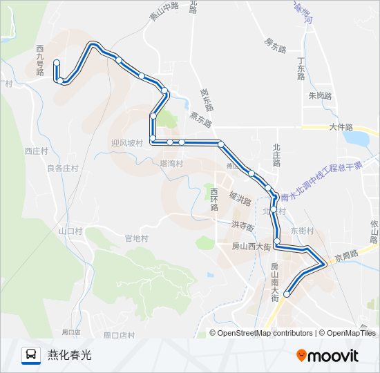 公交837区间路的线路图