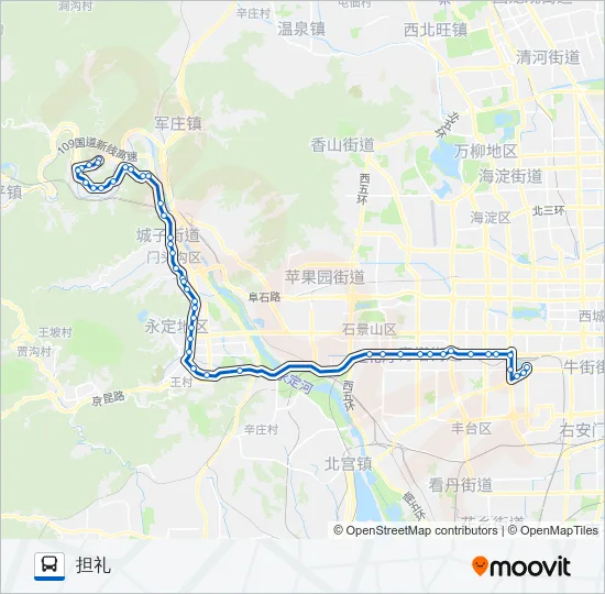 890担礼 Bus Line Map