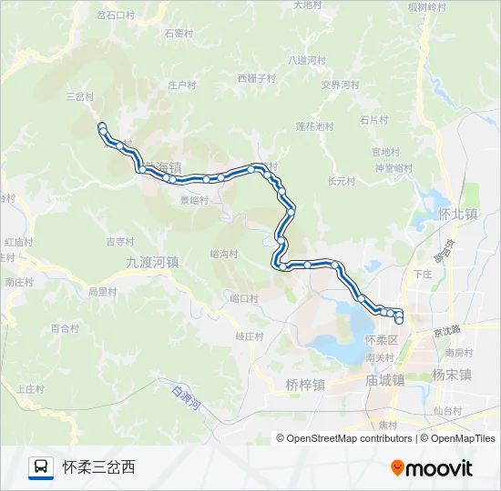 916三岔 Bus Line Map