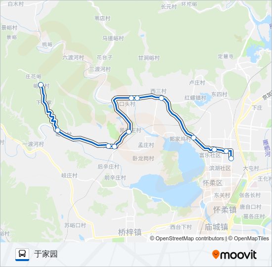 公交916峪沟路的线路图