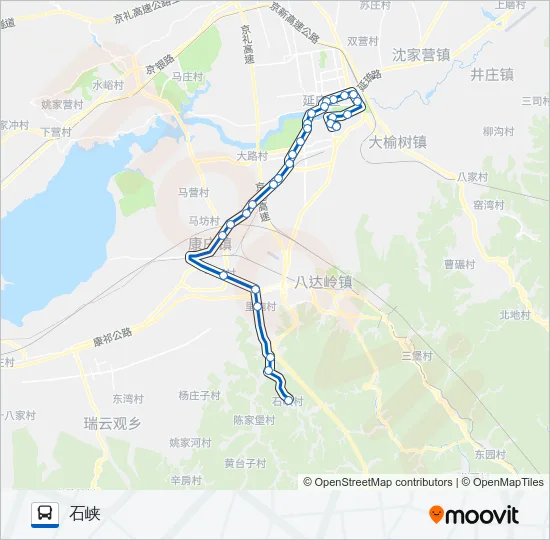 920石峡 Bus Line Map
