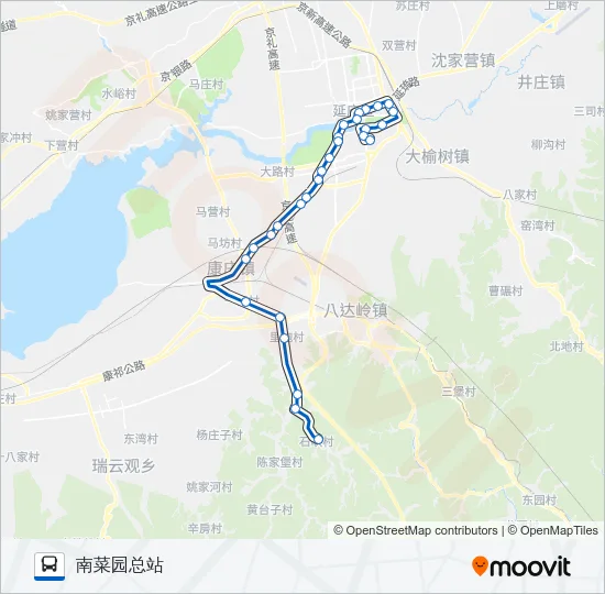 920石峡 Bus Line Map