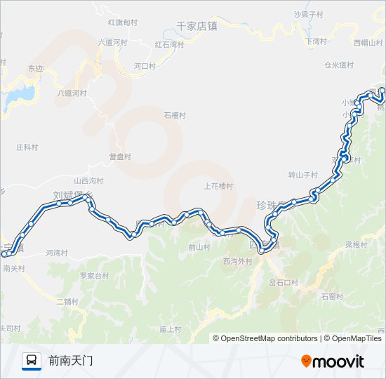 公交925支1路的线路图