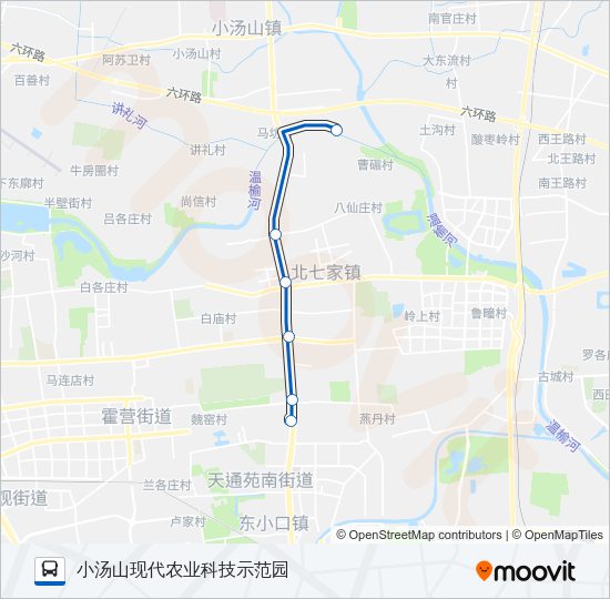 公交984专路的线路图