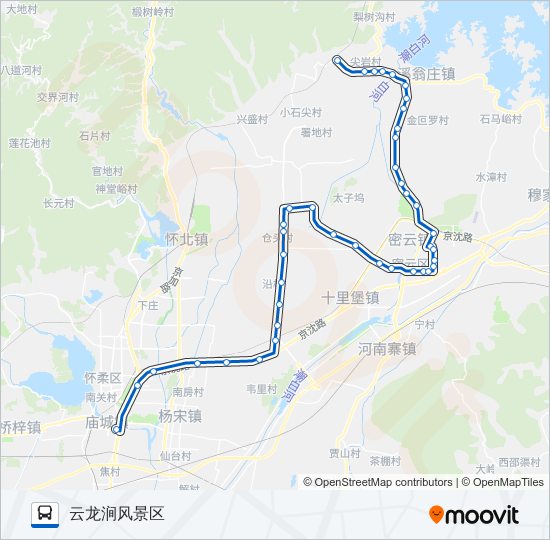 公交987区间路的线路图