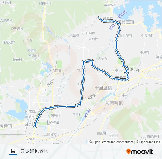 987区间 Bus Line Map