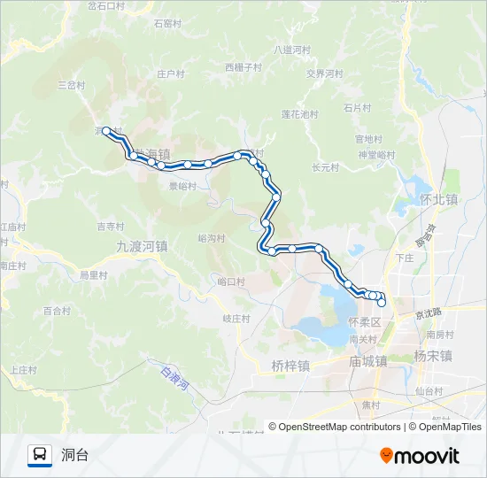H23区间 Bus Line Map